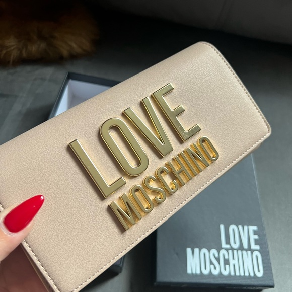 LOVE MOSCHINO long wallet nude brand new - Picture 2 of 5